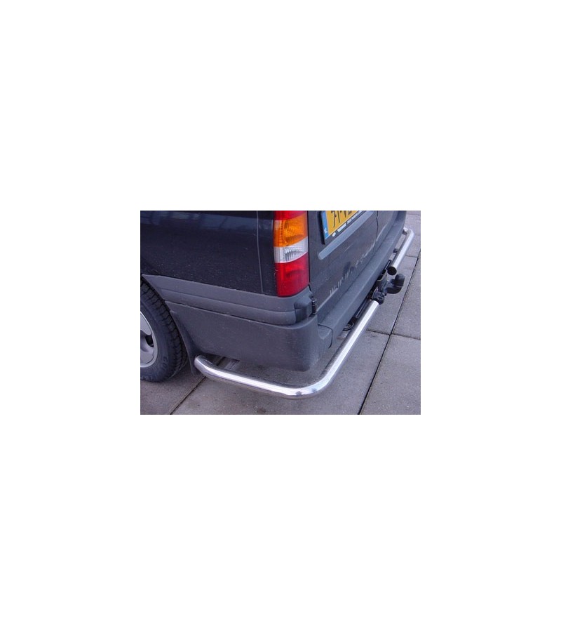 Sprinter 2006- L2 H1/H2/H3, solid curve rear-bar stainless for a car with towbar - 030.15.03B.017 - Rearbar / Rearstep - Verstra
