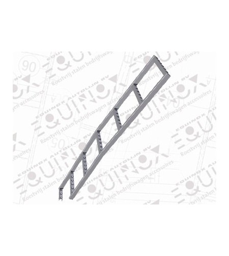 Ford Transit 2014 L2/L4/H3 Leiter Edelstahl - 040.07.02D.004