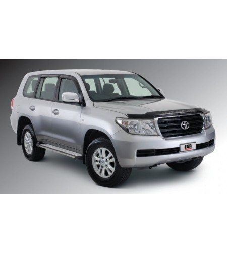 Wind deflectors - Front - Smoke - Set - Toyota - Landcruiser 150 - 2013-2017