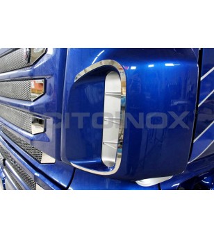 Scania R neue R Lufteinlassverkleidung - 010S - RVS / Chrome accessoires - Verstralershop