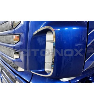 Scania R nieuwe R luchtinlaat surround  - 010S - RVS / Chrome accessoires - Verstralershop