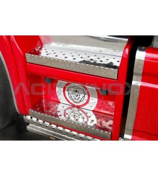 Scania L - SKIRT STEPS COVER - 022S - RVS / Chrome accessoires - Verstralershop