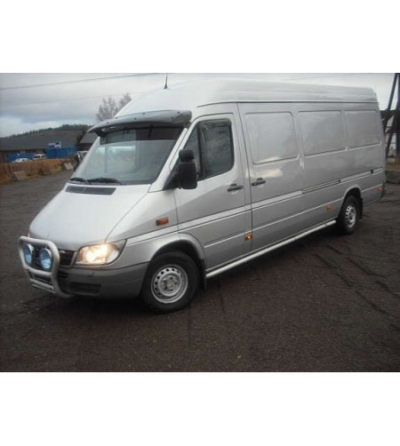 Zonneklep - Zwart - Niet Transparant - Mercedes - Sprinter - 1995-2006