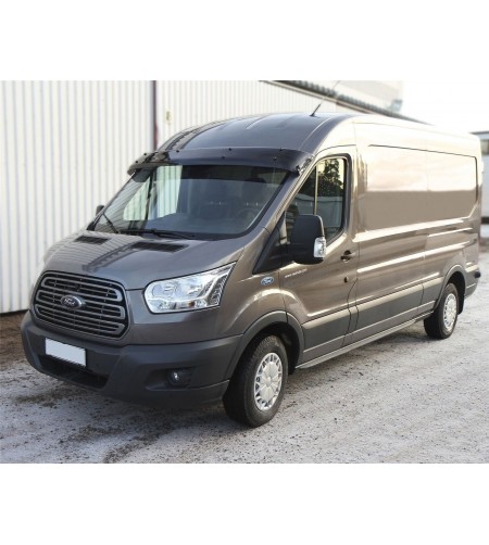 Zonneklep - Zwart - Niet Transparant - Ford - Transit - 2014+