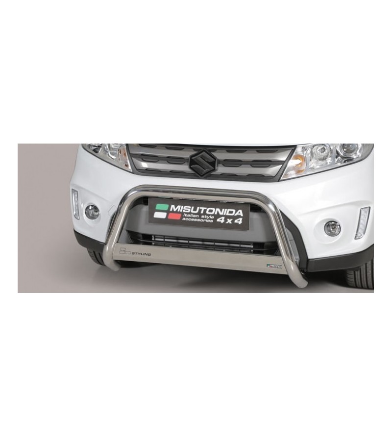 Suzuki vitara 2015 EC approved Medium Bar Inox ø63 stainless steel - EC/MED/386/IX - Bullbar / Lightbar / Bumperbar - Verstraler Suzuki vitara 2015 EC approved Medium Bar Inox ø63 stainless steel - EC/MED/386/IX - Bullbar / Lightbar / Bumperbar - Verstraler