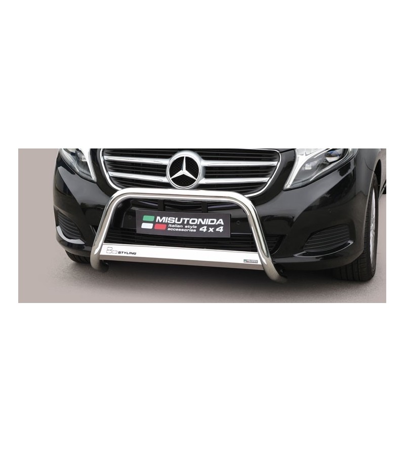 V-Class 2014-, EC Approved Medium Bar Inox - EC/MED/381/IX - Bullbar / Lightbar / Bumperbar - Verstralershop V-Class 2014-, EC Approved Medium Bar Inox - EC/MED/381/IX - Bullbar / Lightbar / Bumperbar - Verstralershop