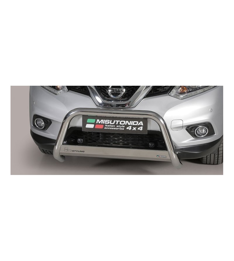 Nissan X-Trail 2015 EC Approved Medium Bar Inox rvs - EC/MED/379/IX - Bullbar / Lightbar / Bumperbar - Verstralershop