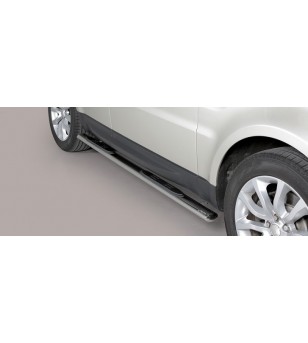 Range Rover Sport 2014 Oval Grand Pedana Oval Side Bars with steps Inox rvs