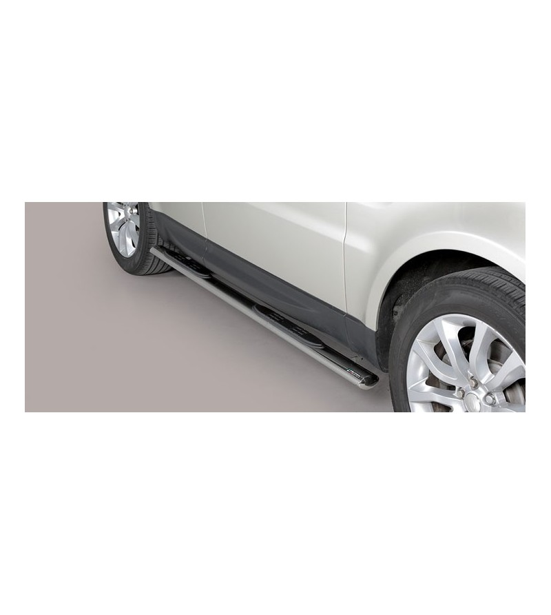 Range Rover Sport 2014 Oval Grand Pedana Oval Side Bars with steps Inox stainless steel - GPO/389/IX - Sidebar / Sidestep - Vers