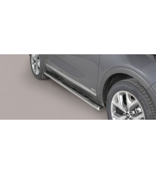 Kia Sorento 2015- Oval Grand Pedana Oval Side Bars with steps Inox stainless steel - GPO/388/IX - Sidebar / Sidestep - Verstrale