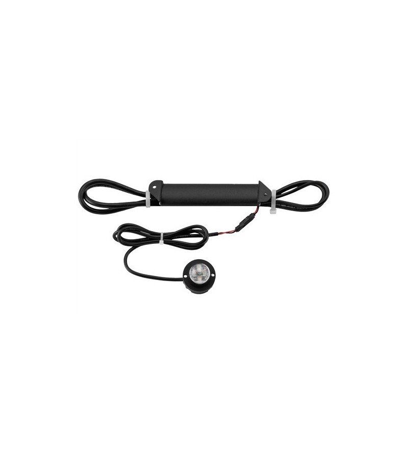 Blitzleuchte - Flextra - Strobe 4-Led - 1.6" - 4cm - Klar - Amber - R65 - 12V-24V Blitzleuchte - Flextra - Strobe 4-Led - 1.6" - 4cm - Klar - Amber - R65 - 12V-24V