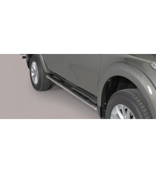 L200 Oval grand Pedana (Oval Side Bars with steps) Inox - GPO/390/IX - Sidebar / Sidestep - Verstralershop