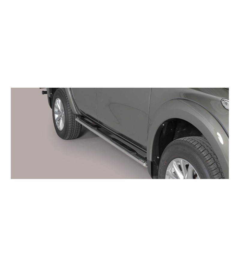 L200 Oval grand Pedana (Oval Side Bars with steps) Inox - GPO/390/IX - Sidebar / Sidestep - Verstralershop