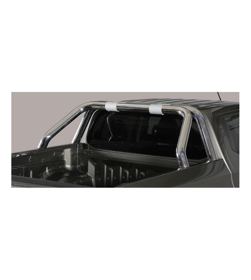 L200 Double Cab 15- Roll Bar on Tonneau Inox (2 pipes version) - RLSS/2390/IX - Rollbars / Sportsbars - Verstralershop