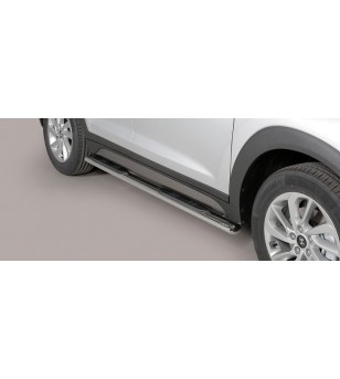 Tucson Oval grand Pedana (Oval Side Bars with steps) Inox - GPO/391/IX - Sidebar / Sidestep - Verstralershop