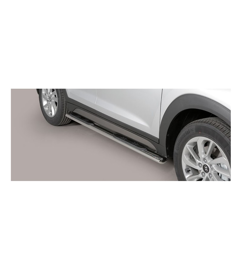 Tucson Oval grand Pedana (Oval Side Bars with steps) Inox - GPO/391/IX - Sidebar / Sidestep - Verstralershop