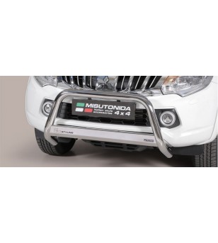 L200 club cab, EC Approved Medium Bar Mark inox  - EC/MED/390/IX - Bullbar / Lightbar / Bumperbar - Verstralershop