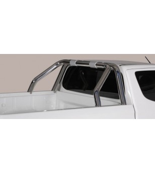 L200 club cab 15-, Roll Bar on Tonneau Inox (2 pipes version) - RLSS/2395/IX - Rollbars / Sportsbars - Verstralershop