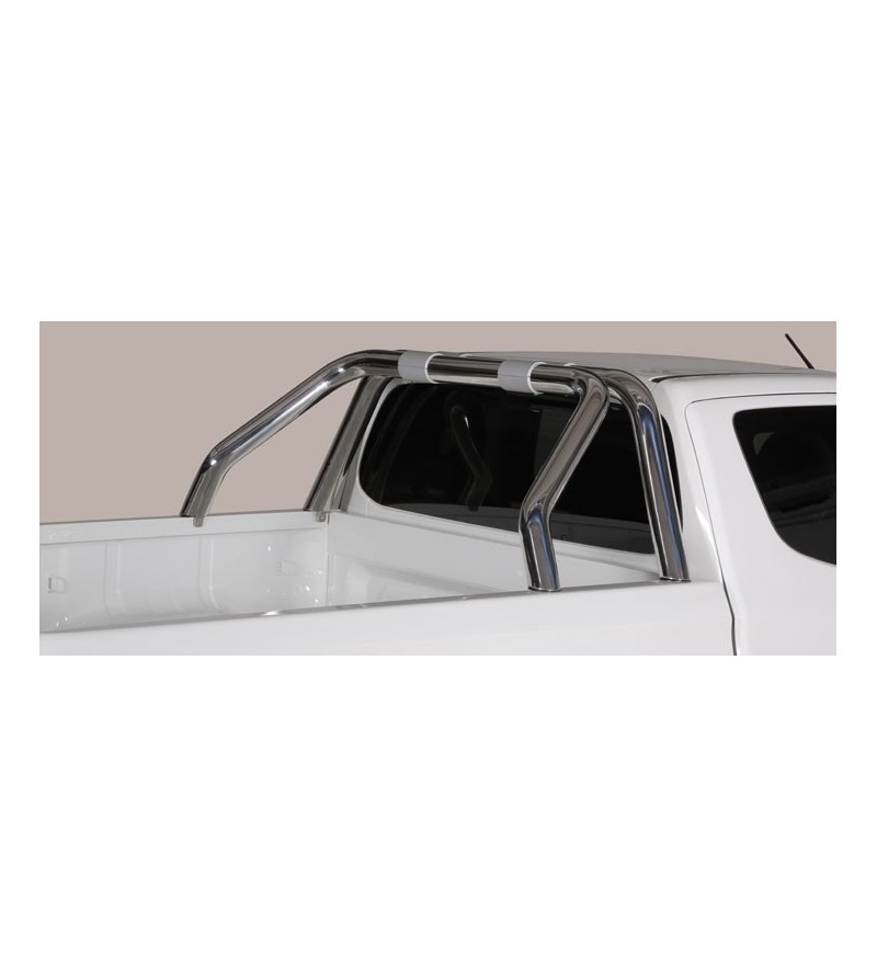 L200 club cab 15-, Roll Bar on Tonneau Inox (2 pipes version) - RLSS/2395/IX - Rollbars / Sportsbars - Verstralershop