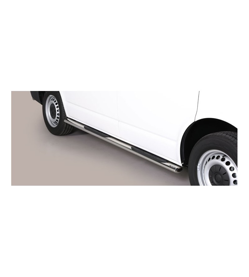 VW T6 Oval grand Pedana (Oval Side Bars with steps) Inox - GPO/396/SWB - Sidebar / Sidestep - Verstralershop