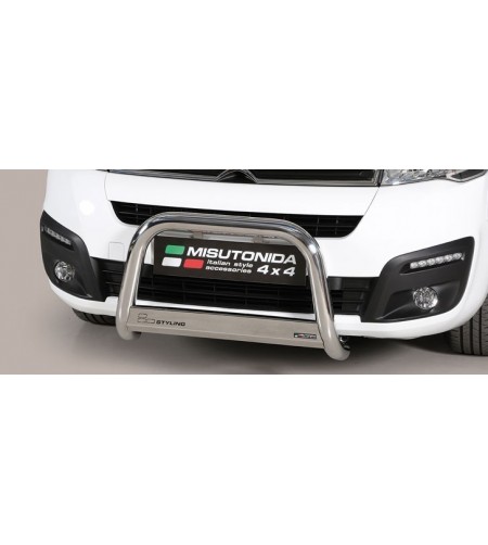 Berlingo 15- EC Approved Medium Bar Inox - EC/MED/399/IX - Bullbar / Lightbar / Bumperbar - Verstralershop