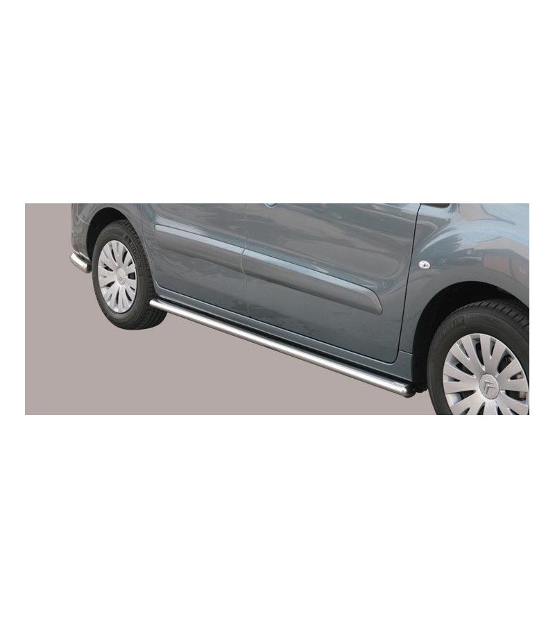 Berlingo 15- Oval Design Side Protections Inox - TPSO/230/IX - Sidebar / Sidestep - Verstralershop