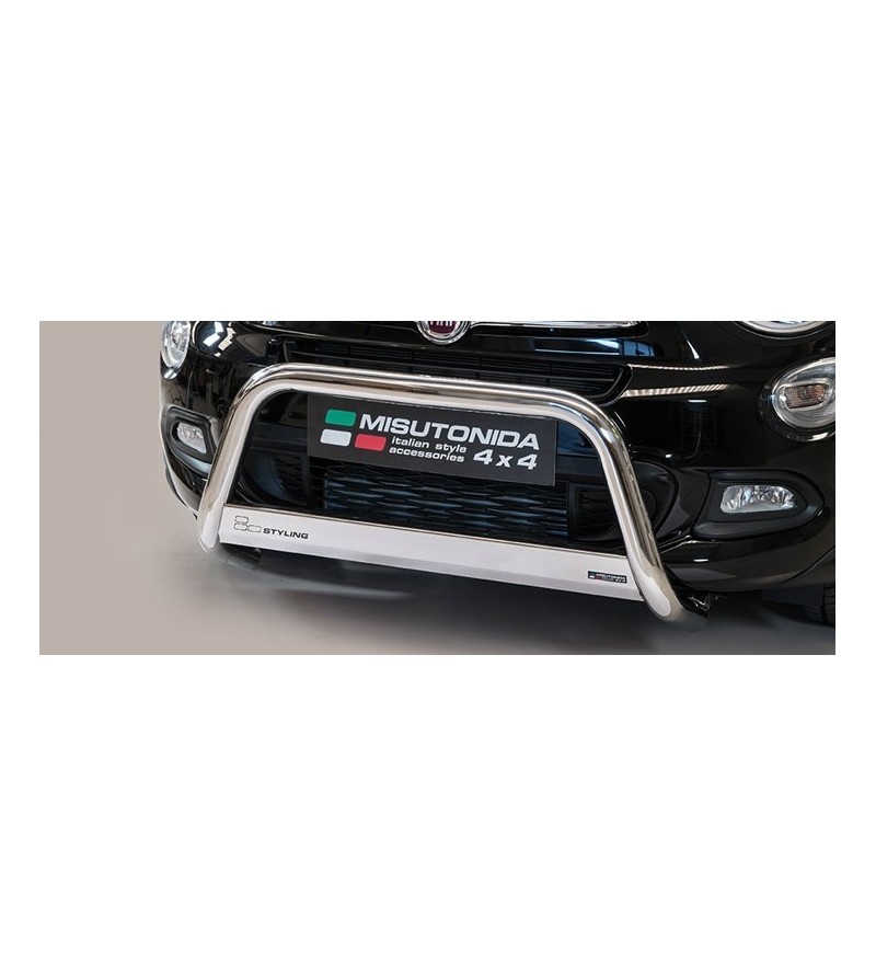 Fiat 500x EC Approved Medium Bar Inox - EC/MED/393/IX - Bullbar / Lightbar / Bumperbar - Verstralershop