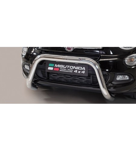 Fiat 500 X EC Approved Super Bar Inox - EC/SB/393/IX - Bullbar / Lightbar / Bumperbar - Verstralershop