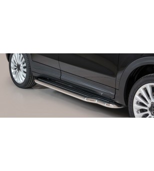 Fiat 500 X Sidesteps Inox  - P/393/IX - Sidebar / Sidestep - Verstralershop