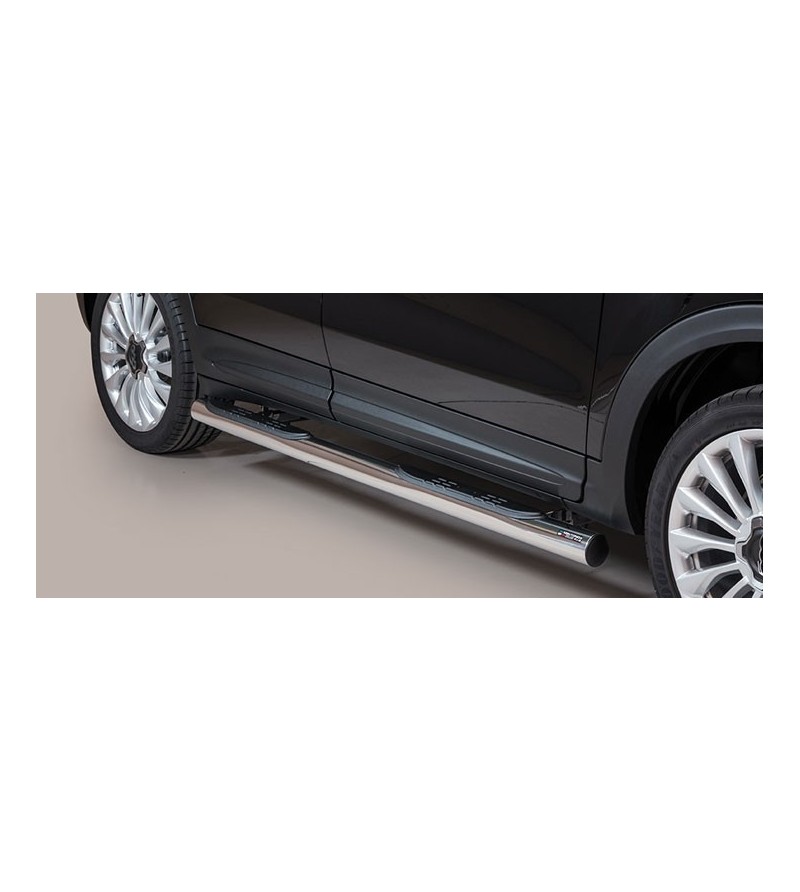 Fiat 500 X Grand Pedana (Side Bars with steps) Inox - GP/393/IX - Sidebar / Sidestep - Verstralershop