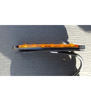Markeerlicht LED 96mm Amber (superdun) opbouw, 6 leds - 360063
