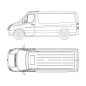 Dakbeugel - QPAX - T-rack Front - Mercedes - Sprinter - H1 - 2007+ Dakbeugel - QPAX - T-rack Front - Mercedes - Sprinter - H1 - 2007+