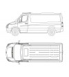 Sprinter 2007+ T-Rack H1 fram Dubbelhytt - TF90026