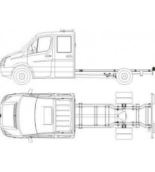 Dakbeugel - QPAX - T-rack Achter - Mercedes - Sprinter - H1 - 2007+