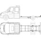 Dachbügel - QPAX - T-rack Rückseite - Mercedes - Sprinter - H1 - 2007+