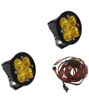 Baja Designs Squadron-R Pro, Pair Wide Cornering, Amber - 597815 - Lights and Styling