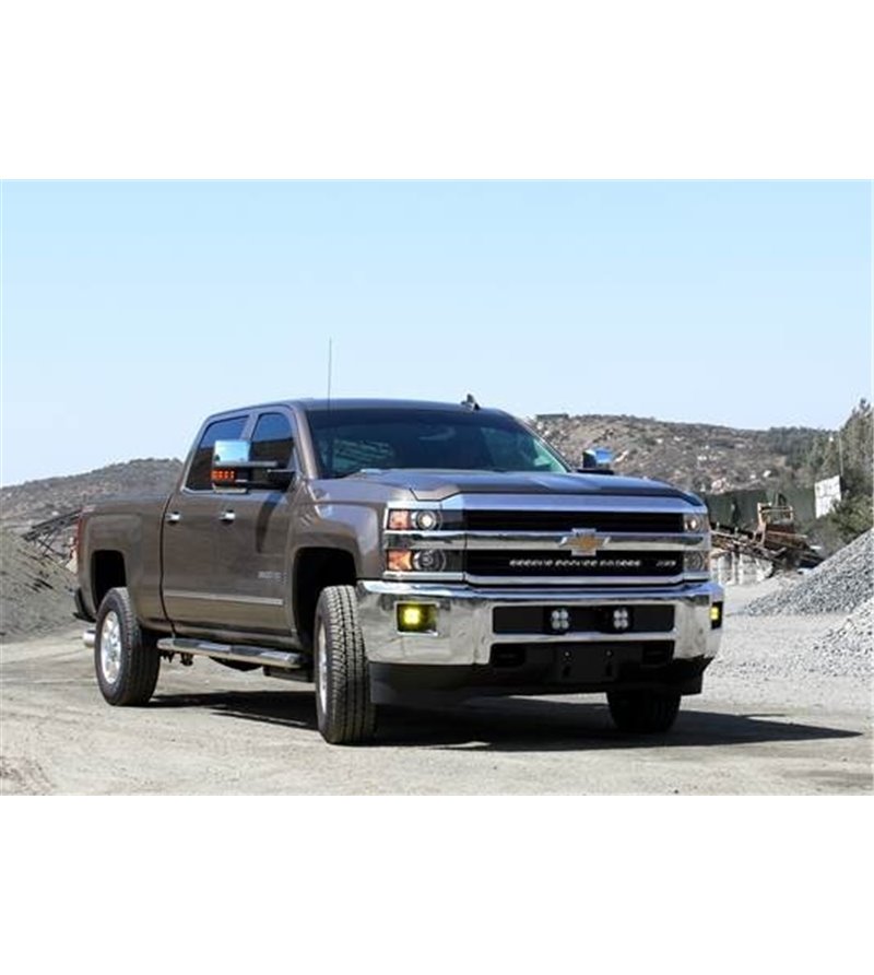 Chevrolet Silverado 2500/3500 HD 15-19 - Baja Designs Fog Pocket Mount Kit - Squadron-R - 447582 - Lights and Styling