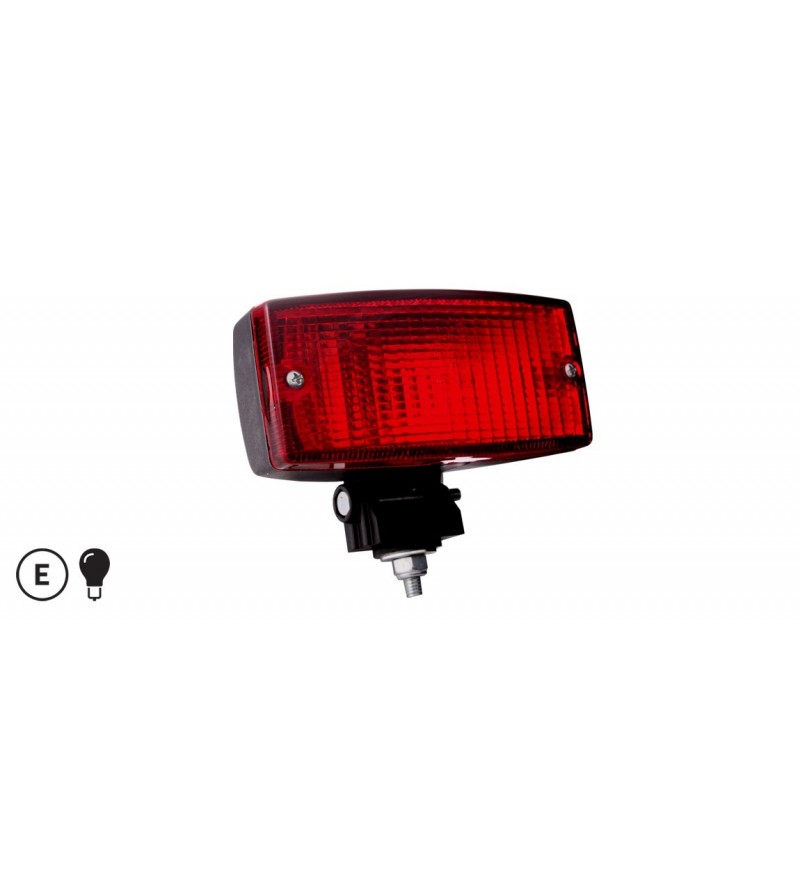 Dagrijverlichting - SIM - 3123 - Deense lamp - 5.5" - 14cm - Positielicht Talmu-style - Rood - 12V-24V Dagrijverlichting - SIM - 3123 - Deense lamp - 5.5" - 14cm - Positielicht Talmu-style - Rood - 12V-24V