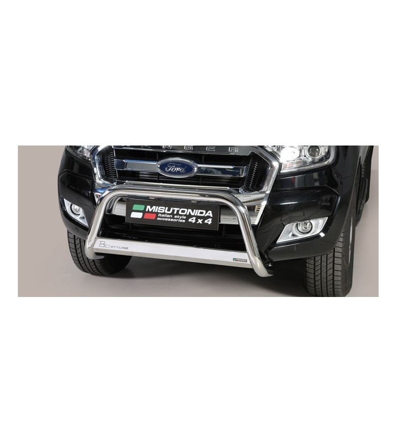 Ranger D.C. 16- EC Approved Medium Bar Inox - EC/MED/295/IX - Bullbar / Lightbar / Bumperbar - Verstralershop