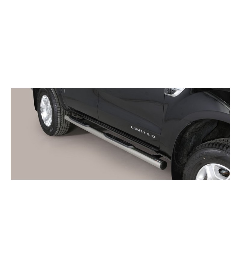 Ranger D.C. 16- Grand Pedana (Side Bars with steps) Inox - GP/393/IX - Lights and Styling