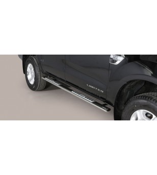 Ranger D.C. 16- Oval Design Side Protections Inox - DSP/295/IX - Lights and Styling