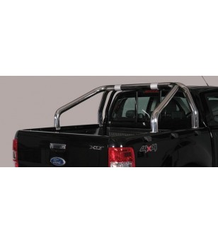 Ranger D.C. 16- Roll Bar on Tonneau Inox (2 pipes version) - RLSS/2295/IX - Rollbars / Sportsbars - Verstralershop