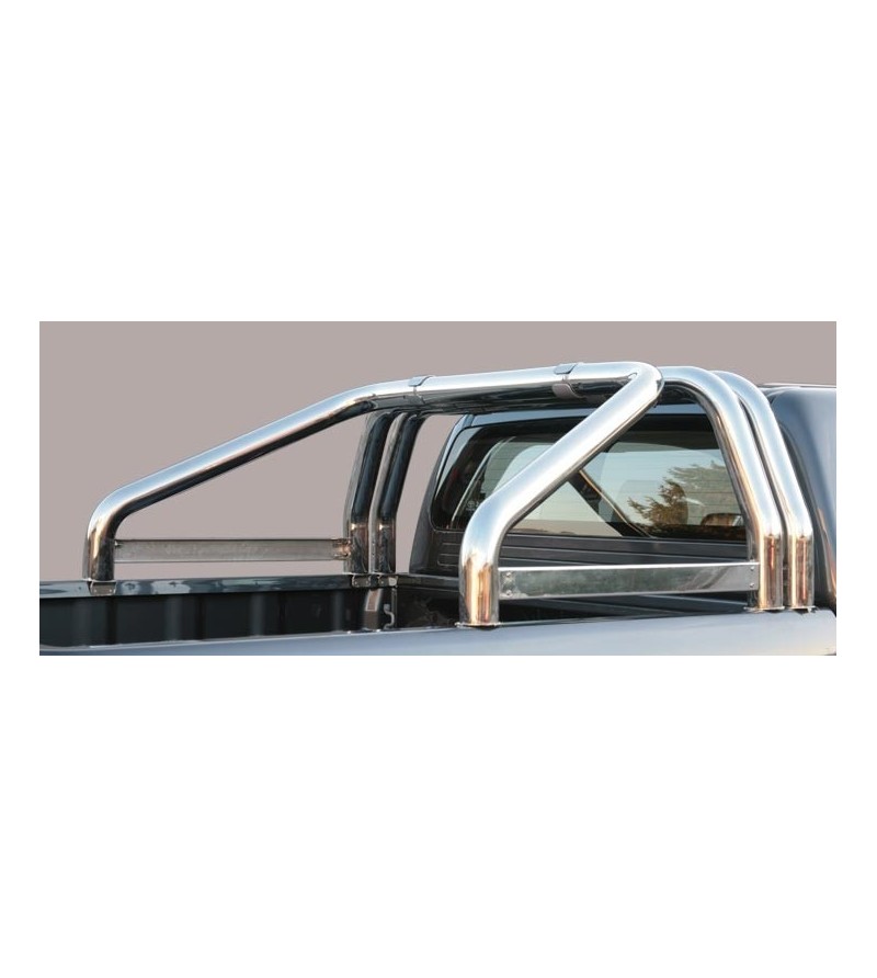 Ranger D.C. 16-,  Roll Bar Mark on Tonneau Inox (3 pipes version) - RLSS/K/3295/IX - Rollbars / Sportsbars - Verstralershop