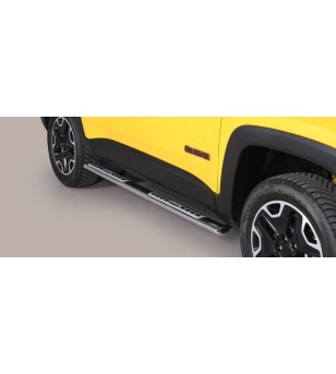 Renegade Trailhawk 14- Oval Design Side Protections Inox - DSP/376/IX - Lights and Styling