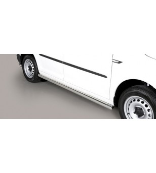 Caddy 2014-2020 Design Side Protections Inox - TPS/235/IX - Sidebar / Sidestep - Verstralershop