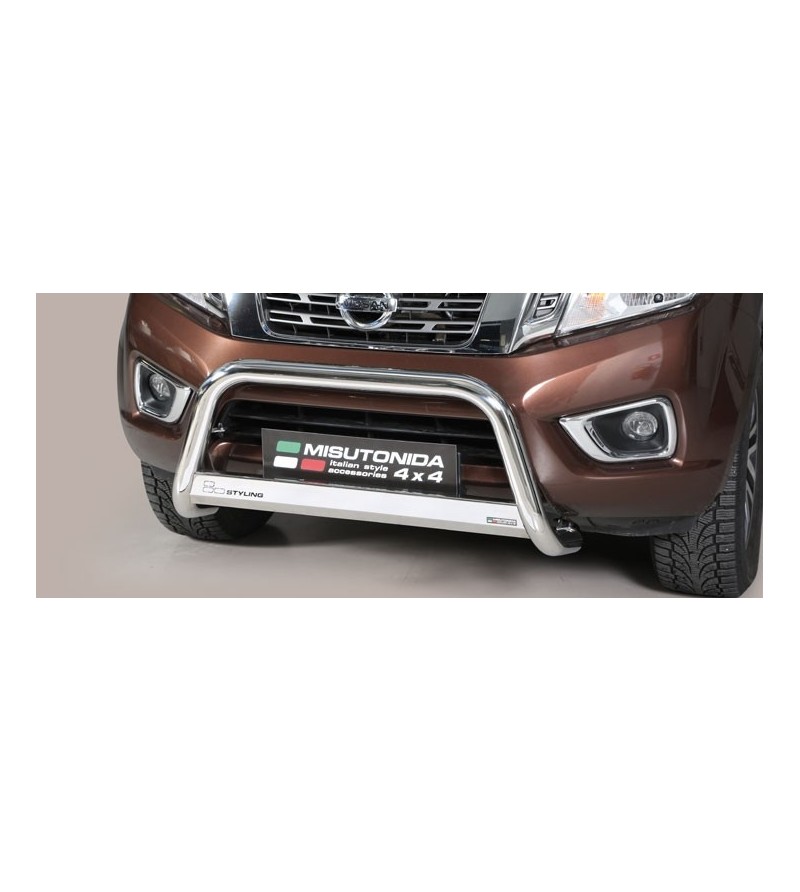 Navara NP 300 16- EC Approved Medium Bar Inox - EC/MED/400/IX - Bullbar / Lightbar / Bumperbar - Verstralershop