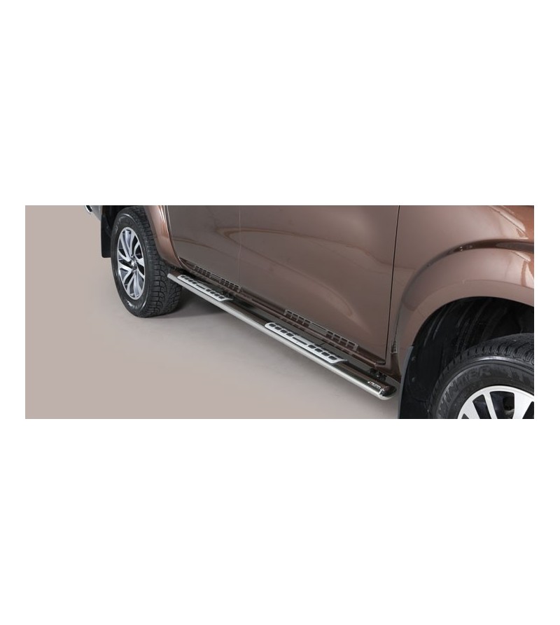 Navara NP 300 16- Oval Design Side Protections Inox - DSP/400/IX - Sidebar / Sidestep - Verstralershop