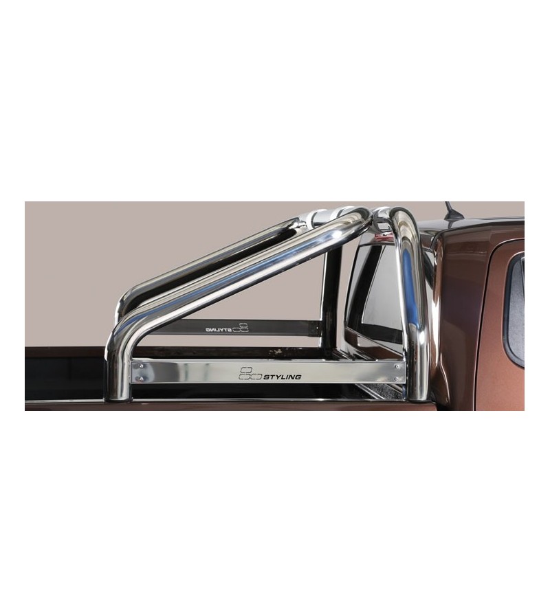 Navara NP 30016-,  Roll Bar Mark on Tonneau Inox (2 pipes version) - RLSS/K/2400/IX - Rollbars / Sportsbars - Verstralershop
