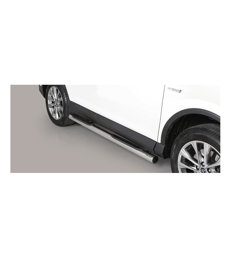 RAV4 16- Grand Pedana (Side Bars with steps) Inox - GP/345/IX - Lights and Styling