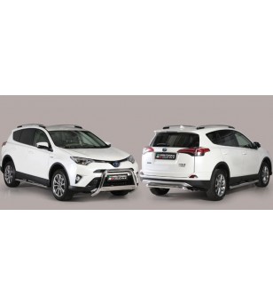 RAV4 16- Oval Design Side Protections Inox - DSP/345/IX - Lights and Styling